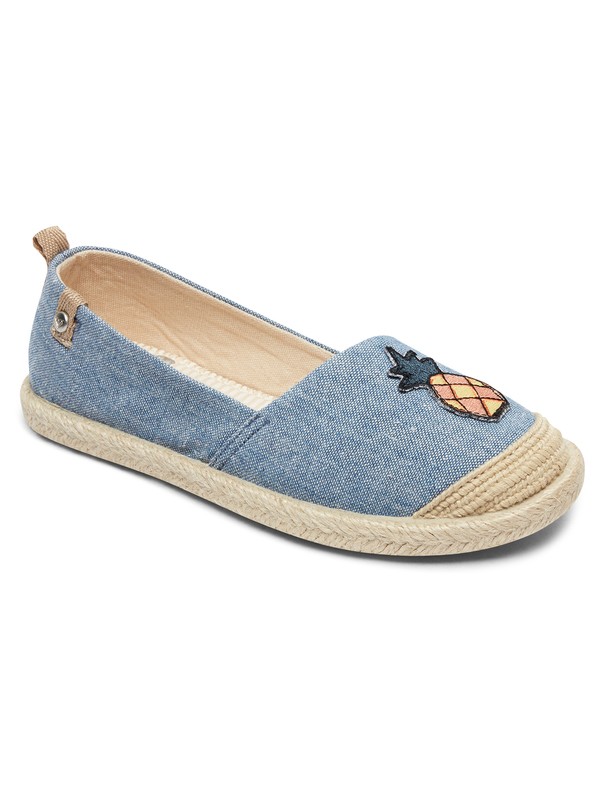 roxy, Flora - Slip-On Shoes, CHAMBRAY (chy) 0 Flora - Slip-On Shoes Blue ARGS600087 Roxy