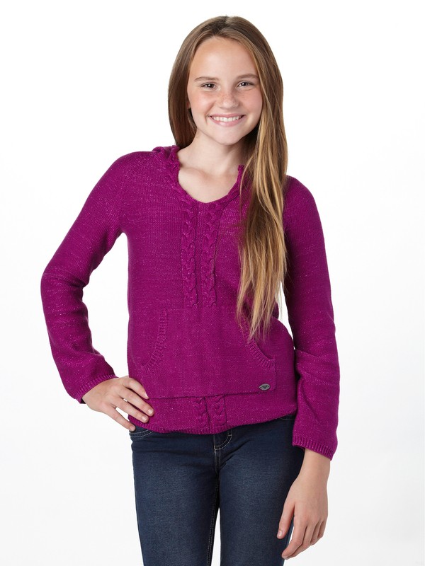 roxy, Girls 7-14 One Dream Sweater, WILD ASTER (mpf0) 0 Girls 7-14 One Dream Sweater ARGSW00009 Roxy