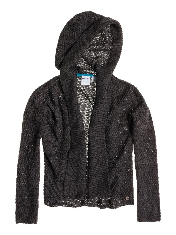 roxy, Girls 7-14 Sweet Rainbow Cardigan, DISCOVERY TRUE BLACK SWEATER (kvj6) 0 Girls 7-14 Sweet Rainbow Cardigan ARGSW03002 Roxy