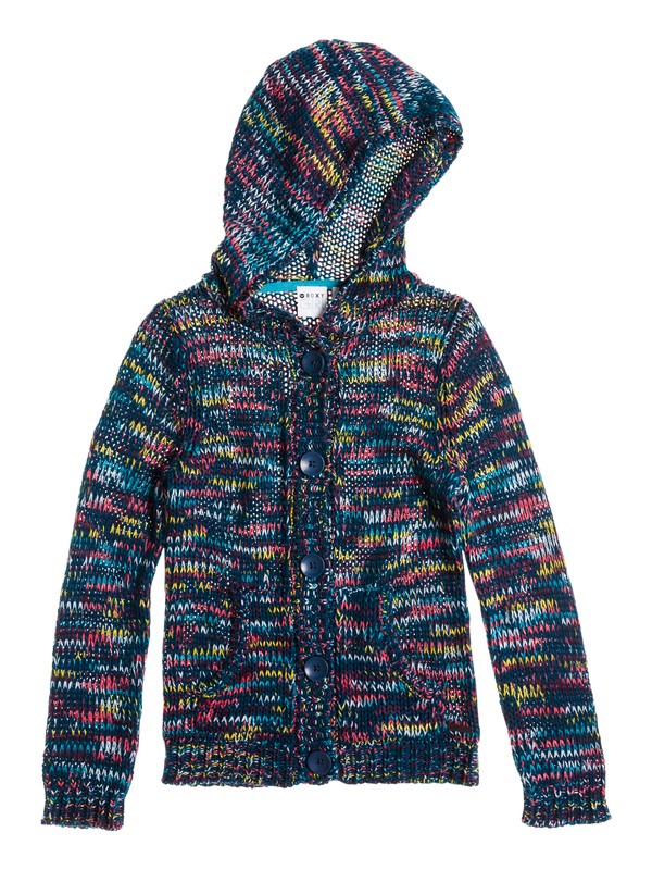 roxy, Girls 7-14 Bay Water Sweater, MARIANNE OCEAN PATTERN (bsk6) 0 Girls 7-14 Bay Water Sweater ARGSW03005 Roxy