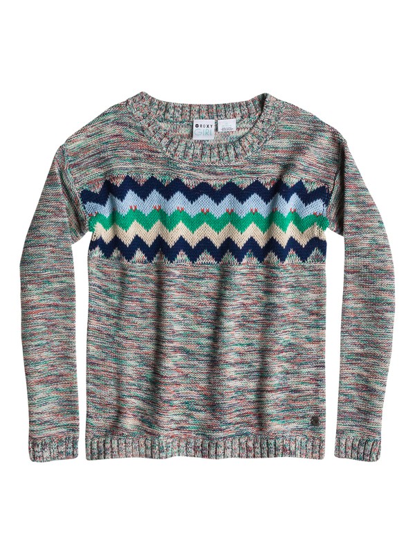 roxy, Girls 7-14 Fisher Sweater, FISHER ESTATE BLUE STRIPE (bsw3) 0 Girls 7-14 Fisher Sweater ARGSW03006 Roxy
