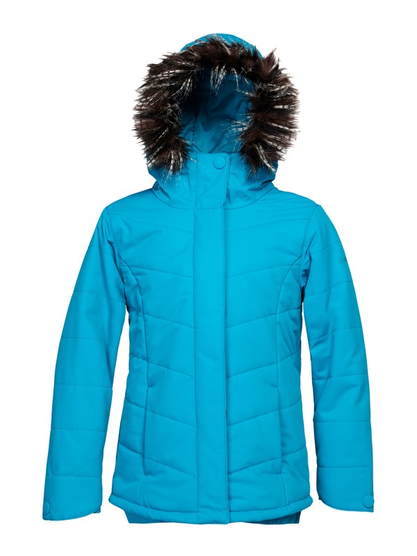 roxy, Girls 7- 14 Quinn Girl Jacket, CARIBBEAN SEA (bnz0) 0 Girls 7- 14 Quinn Girl Jacket ARGTJ00000 Roxy