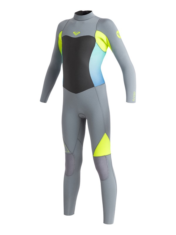 roxy, Syncro GBS 3/2mm - Back Zip Wetsuit, D.GREY / F.LEMON (xkkg) 0 Syncro GBS 3/2mm - Back Zip Wetsuit ARGW103004 Roxy
