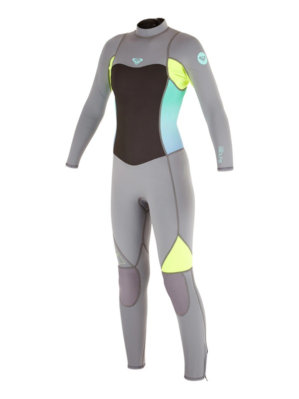 roxy, Syncro Flatlock 3/2mm - Back Zip Wetsuit, D.GREY / F.LEMON (xkkg) 0 Syncro Flatlock 3/2mm - Back Zip Wetsuit ARGW103008 Roxy
