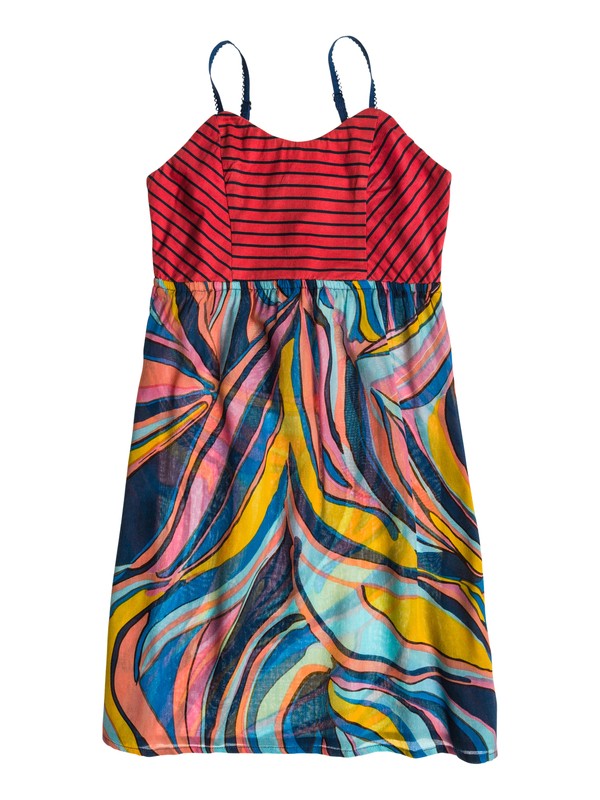 roxy, Girls 7-14 New Land Dress, ROXY DARK DENIM PRINT (brq6) 0 Girls 7-14 New Land Dress ARGWD03001 Roxy