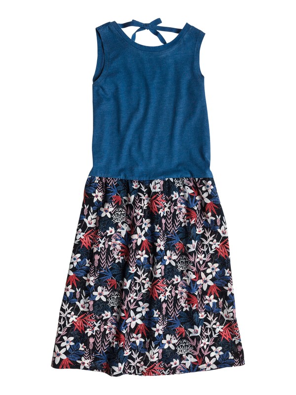 roxy, Girls 7-14 Palisade Dress, GARDEN TRUE BLACK FLORAL (kvj7) 0 Girls 7-14 Palisade Dress ARGWD03004 Roxy