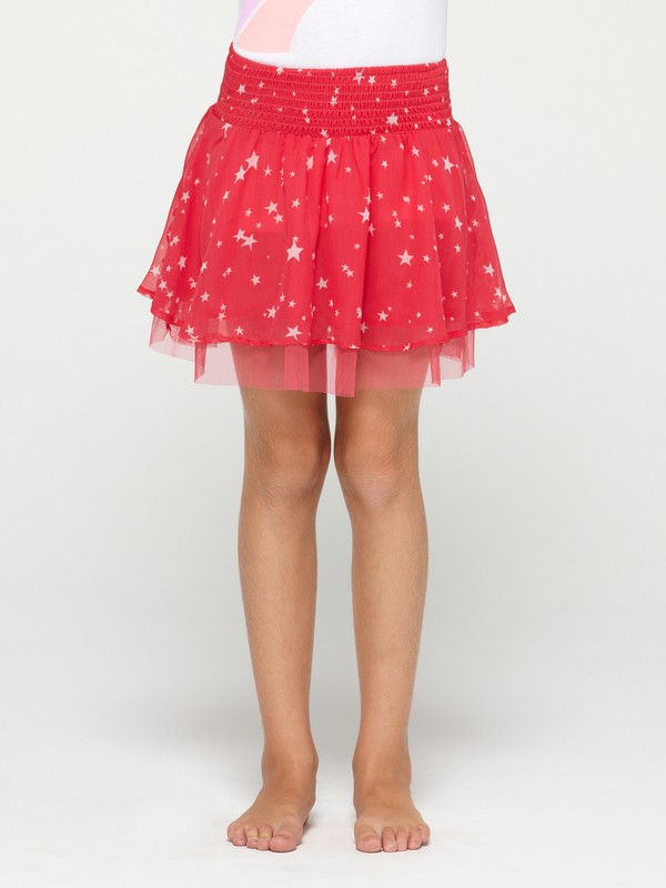 roxy, Girls 7-14 Flutter By Skirt, LIPSTICK RED DITSY PRINT (rqm7) 0 Girls 7-14 Flutter By Skirt ARGWK00002 Roxy
