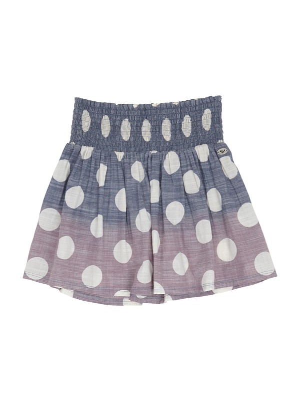 roxy, Girls 7-14 Side Road Skirt, SEA SPRAY LARGE POLKA (wbs6) 0 Girls 7-14 Side Road Skirt ARGWK00004 Roxy