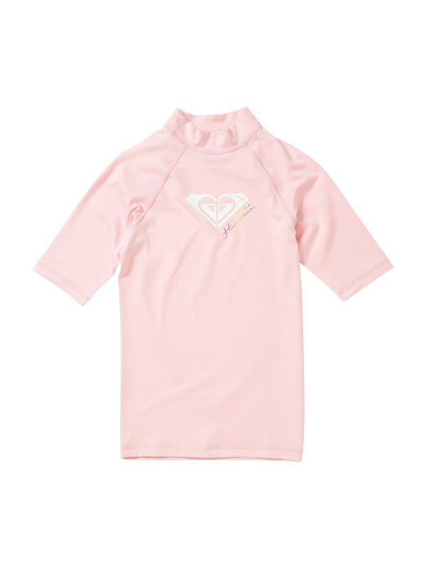 roxy, Girls 7-14 Paradise SS Rashguard, PINK (pnk) 0 Girls 7-14 Paradise SS Rashguard ARGWR00002 Roxy
