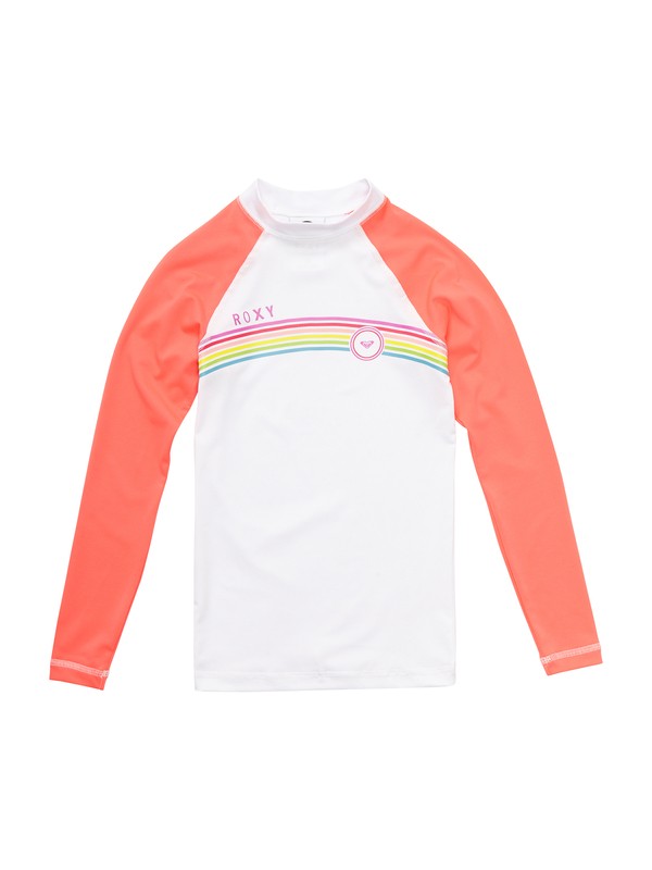 roxy, Girls 7- 14 From Above LS Girls Rashguard, GLOW PINK (mhd0) 0 Girls 7- 14 From Above LS Girls Rashguard ARGWR00014 Roxy