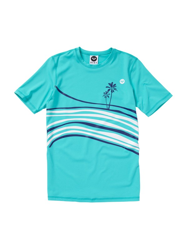 roxy, Girls 7- 14 Sun N Sea SS Girl Rashguard, LIGHT JADE (bjr0) 0 Girls 7- 14 Sun N Sea SS Girl Rashguard ARGWR00017 Roxy