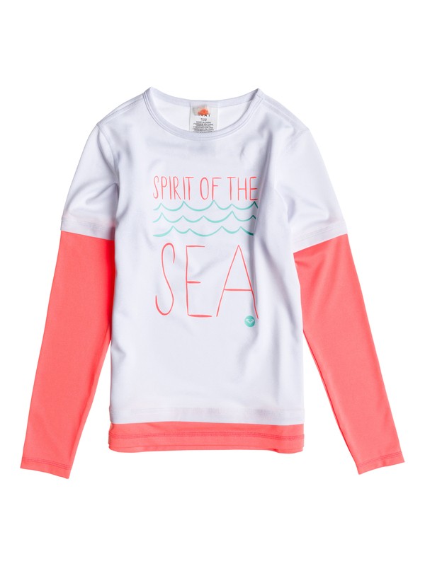 roxy, Girls 7-14 Sea & Sunshine LS Rashguard, SEA SALT (wbb0) 0 Girls 7-14 Sea & Sunshine LS Rashguard ARGWR03000 Roxy