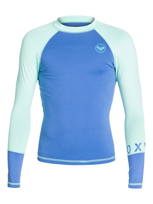 roxy, Sea Bound - Long Sleeve Rashguard, CHAMBRAY/SEA FOAM (xppg) 0 Sea Bound - Long Sleeve Rashguard ARGWR03009 Roxy