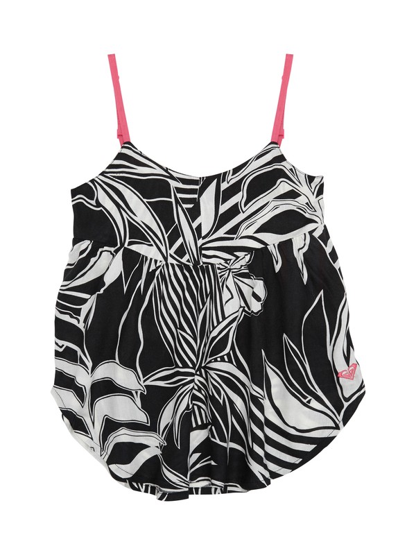 roxy, Girls 7-14 Ahoy Matey Tank, TRUE BLACK LEAF PATTERN (kvj6) 0 Girls 7-14 Ahoy Matey Tank ARGWT00016 Roxy