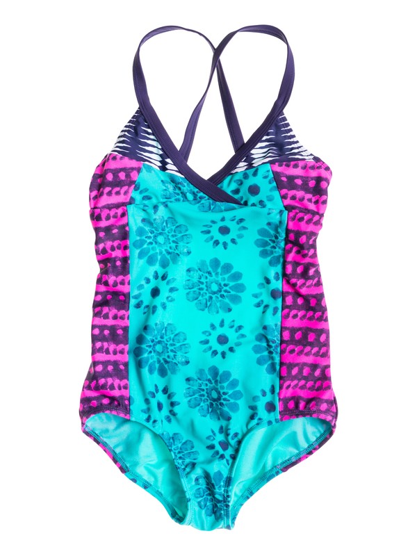roxy, Cross Over Tri Onepiece - One Piece Cross Over Swimsuit, BATIK PARADISE FLORAL ASTRAL A (pss6) 0 Cross Over Tri Onepiece - One Piece Cross Over Swimsuit ARGX103001 Roxy