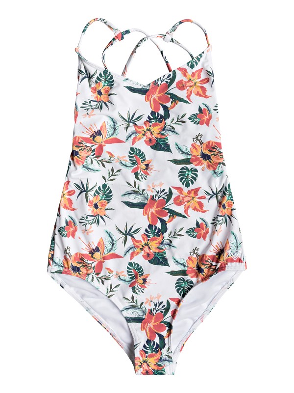 roxy, Let The Surf One-Piece Swimsuit, wbb7 (wbb7) 0 Let The Surf One-Piece Swimsuit White ARGX103018 Roxy
