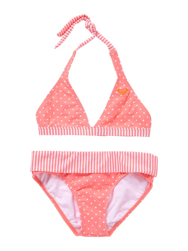 roxy, Girls 7-14 Doll Face Dot 70s Halter Set With Cups Swimsuit, GPNK DOLLFACEDOT (mht7) 0 Girls 7-14 Doll Face Dot 70s Halter Set With Cups Swimsuit ARGX200004 Roxy