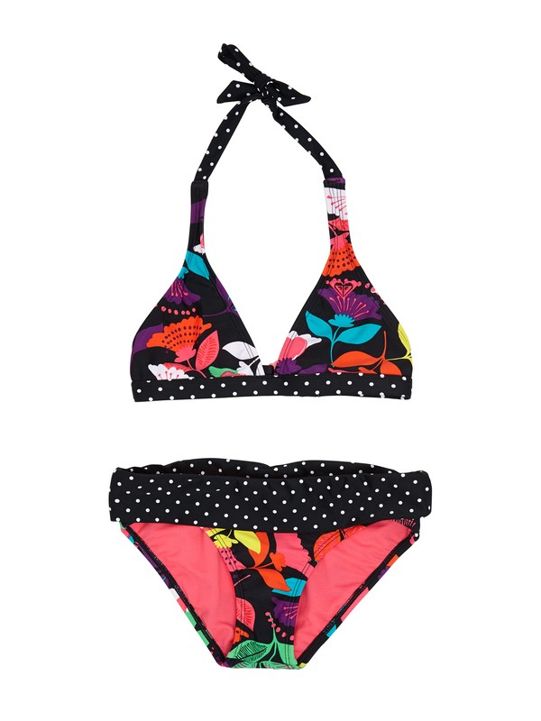 roxy, Girls 7- 14 How Sweet It Is 70s Halter Set w/ Cups, TBLK HOWSWEET (kvj7) 0 Girls 7- 14 How Sweet It Is 70s Halter Set w/ Cups ARGX200058 Roxy
