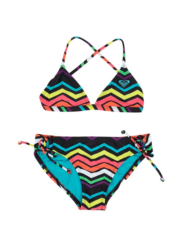 roxy, Girls 7- 14 Wave Wonderer Cross Over Set, TBLK WONDERER (kvj4) 0 Girls 7- 14 Wave Wonderer Cross Over Set ARGX200060 Roxy