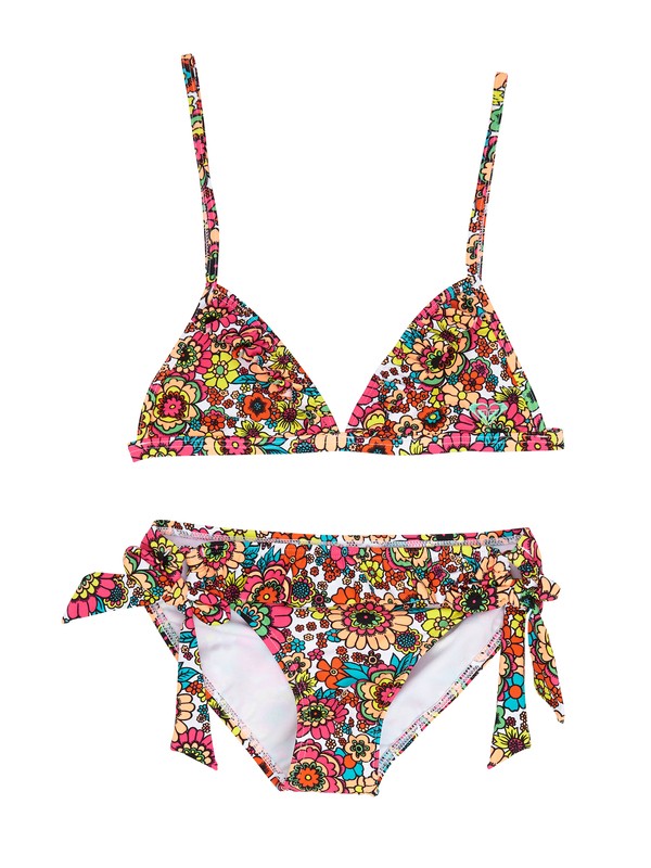 roxy, Girls 7- 14 Ruffle Tiki Tri Set, SSALT DITSYDAZE (wbb7) 0 Girls 7- 14 Ruffle Tiki Tri Set ARGX200061 Roxy