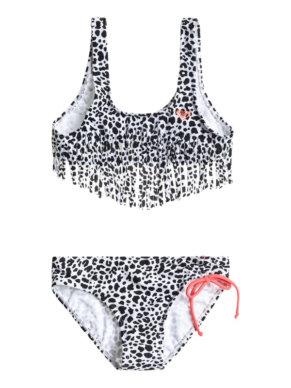 roxy, Girls 7-14 Roxy Wild Fringe Tankini Set, ROXY WILD TRUE BLACK PRINT (kvj6) 0 Girls 7-14 Roxy Wild Fringe Tankini Set ARGX203004 Roxy