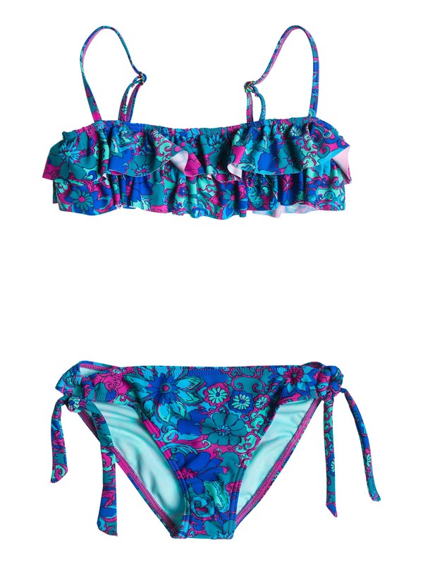 roxy, Girls 7-14 Ruffle Tank Set, BEACH BABE WATER FLORAL (bhf6) 0 Girls 7-14 Ruffle Tank Set ARGX203006 Roxy