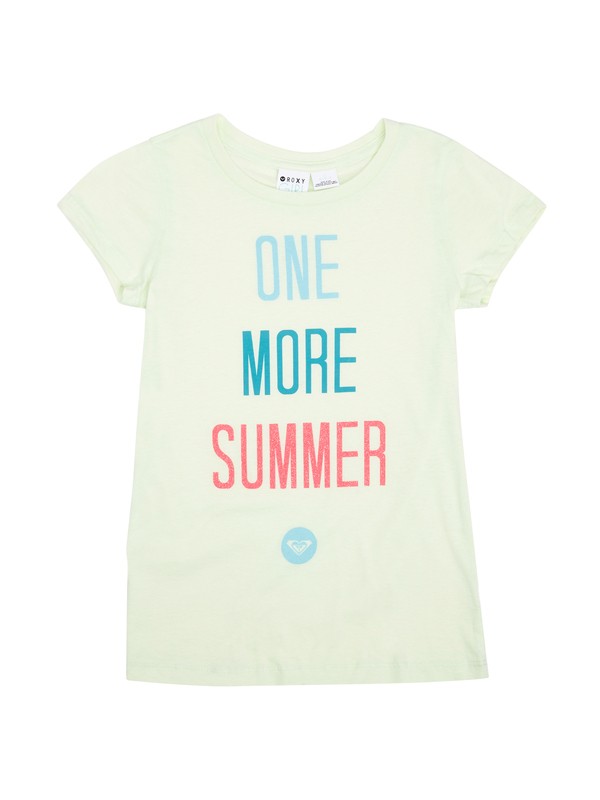 roxy, Girls 7-14 One More Summer Tee, LIME CREAM (gbk0) 0 Girls 7-14 One More Summer Tee ARGZT00276 Roxy