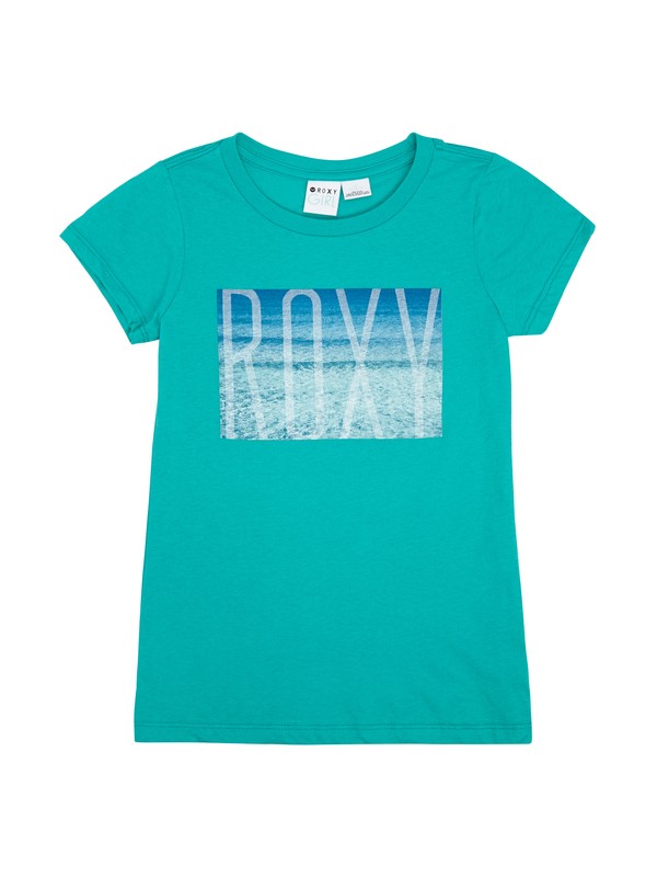 roxy, Girls 7-14 Rolling Tide Tee, SPECTRA GREEN (gnq0) 0 Girls 7-14 Rolling Tide Tee ARGZT00277 Roxy