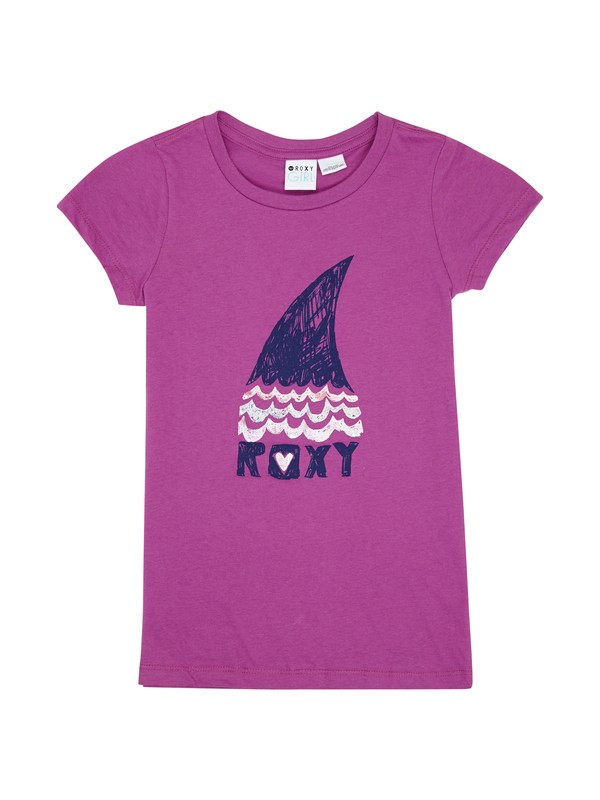roxy, Girls 7-14 Sharky Fin Tee, STRIKING PURPLE (pml0) 0 Girls 7-14 Sharky Fin Tee ARGZT00279 Roxy