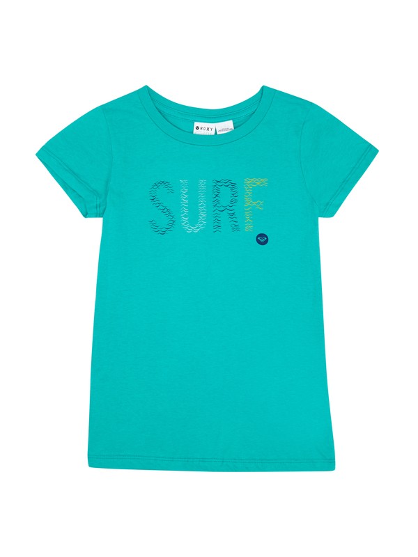 roxy, Girls 7-14 Surf Tee, SPECTRA GREEN (gnq0) 0 Girls 7-14 Surf Tee ARGZT00281 Roxy