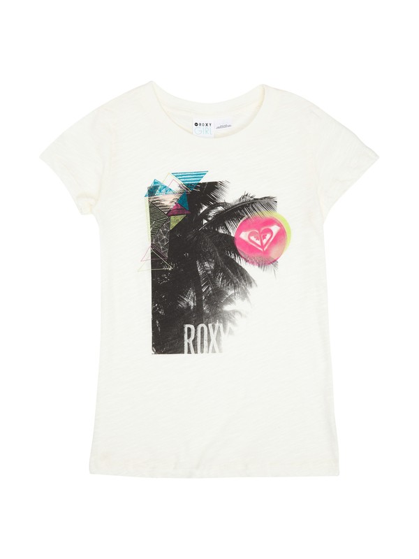 roxy, Girls 7-14 Paradise Trees Tee, SEA SPRAY (wbs0) 0 Girls 7-14 Paradise Trees Tee ARGZT00290 Roxy