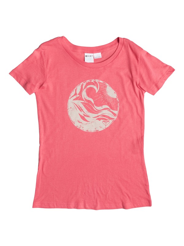 roxy, Girls 7-14 Moonlit Nights Tee, CALYPSO CORAL (mkl0) 0 Girls 7-14 Moonlit Nights Tee ARGZT03001 Roxy