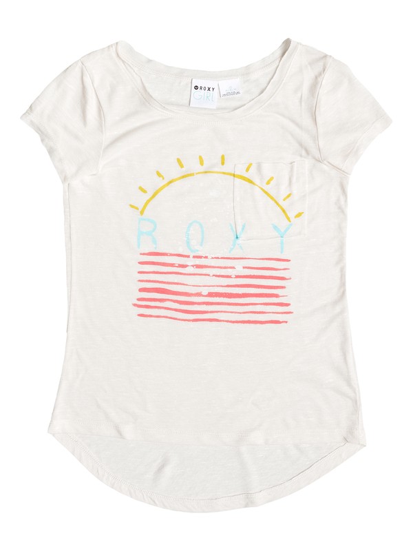 roxy, Girls 7-14 Morning Light Tee, TURTLE DOVE (wdv0) 0 Girls 7-14 Morning Light Tee ARGZT03014 Roxy