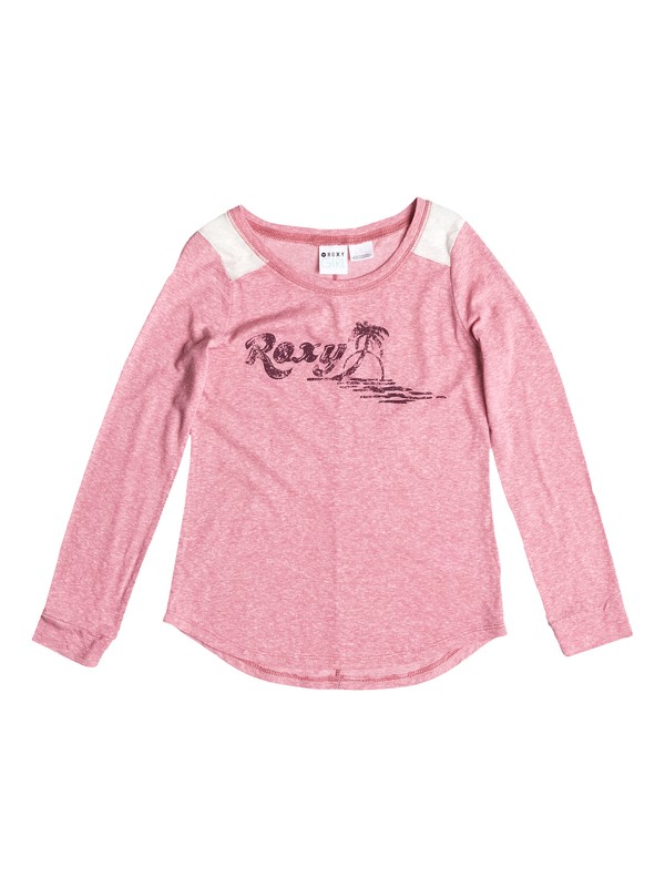 roxy, Girls 7-14 Old School Long Sleeve Tee, RAPTURE PINK (mkv0) 0 Girls 7-14 Old School Long Sleeve Tee ARGZT03031 Roxy