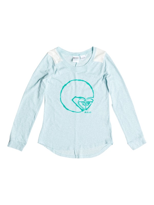 roxy, Girls 7-14 Along The Way Long Sleeve Tee, CLOUD BLUE (bfl0) 0 Girls 7-14 Along The Way Long Sleeve Tee ARGZT03032 Roxy