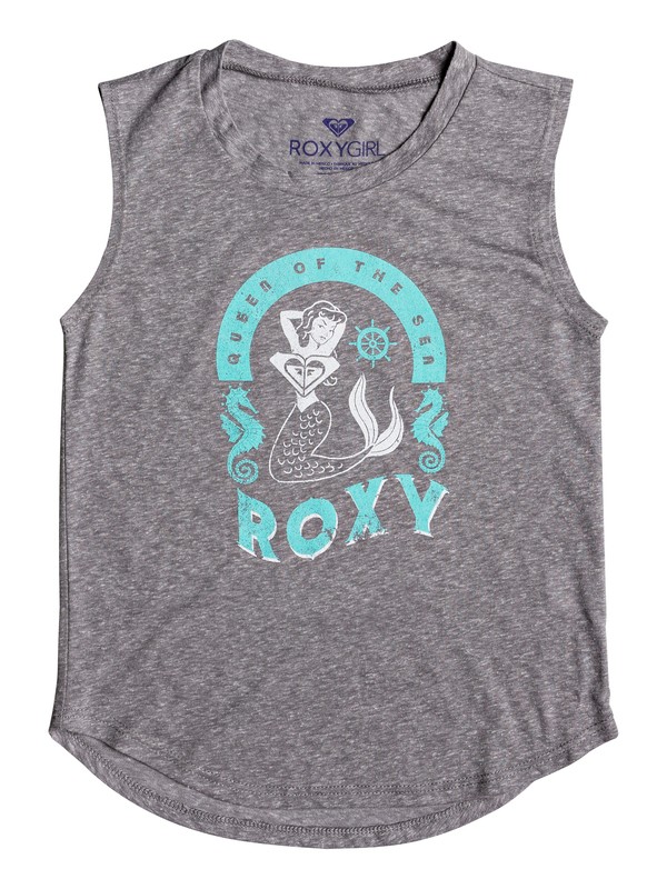 QUEEN OF THE SEA MUSCLE TEE ARGZT03142 0 Girls 7-14 Queen Of The Sea Muscle Tank ARGZT03142 Roxy