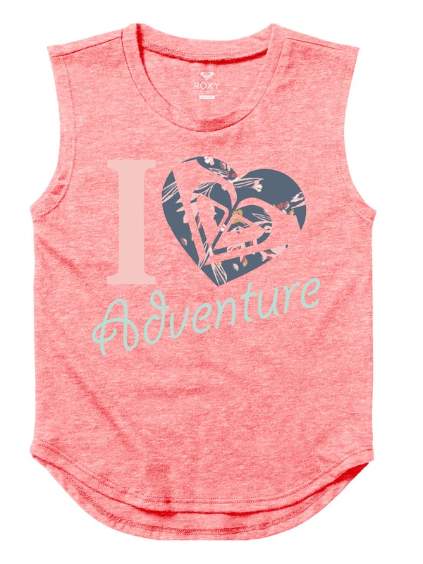 HEART ADVENTURE YOUTH MUSCLE ARGZT03169 0 Girls 7-14 Heart Adventure Muscle Tank ARGZT03169 Roxy