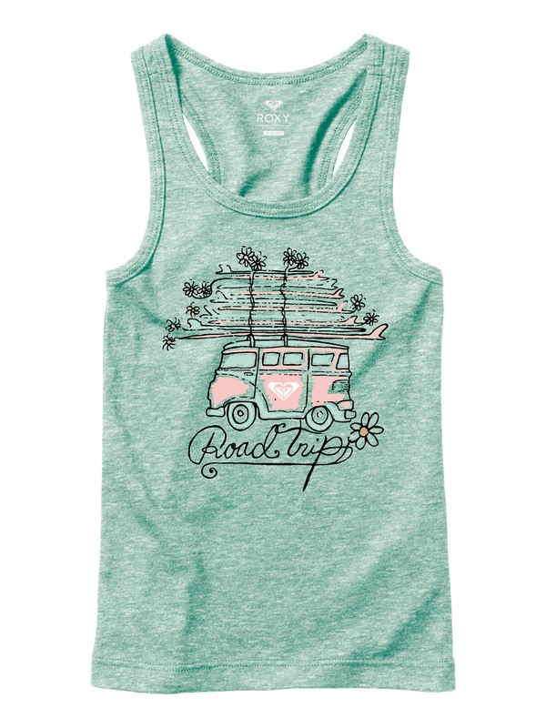 roxy, Girl's 7-14 Road Trippin Tank Top, WASABI (ghf0) 0 Girl's 7-14 Road Trippin Tank Top ARGZT03171 Roxy