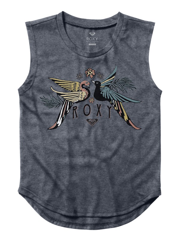 roxy, Girls 7-14 La Alameda Muscle Tee, NIGHTSHADOW BLUE (bpt0) 0 Girls 7-14 La Alameda Muscle Tee ARGZT03182 Roxy