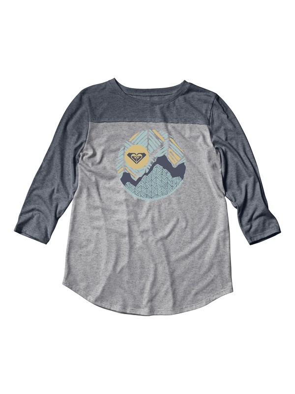 roxy, Girl's 7-14 Snow Cap Long Sleeve Tee, NIGHTSHADOW BLUE (bpt0) 0 Girl's 7-14 Snow Cap Long Sleeve Tee ARGZT03183 Roxy