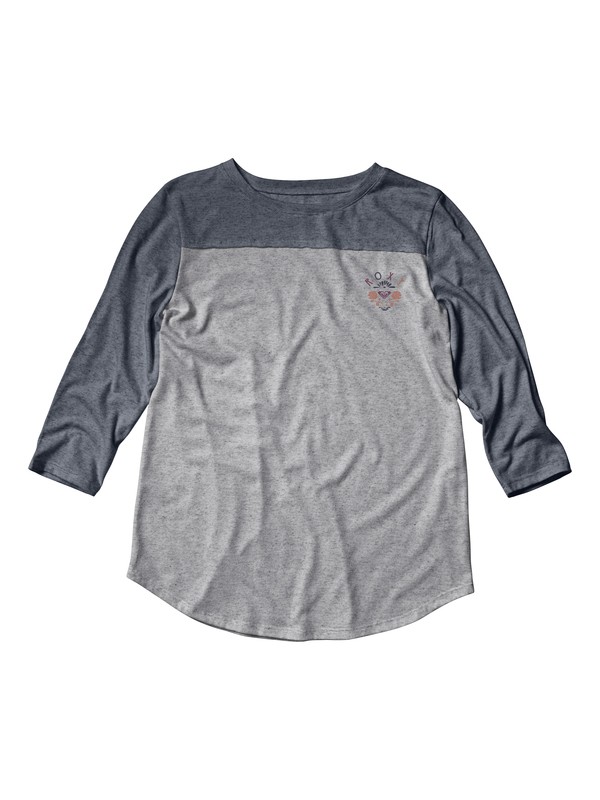 roxy, Girls 7-14 Rose Beach Long Sleeve Tee, NIGHTSHADOW BLUE (bpt0) 0 Girls 7-14 Rose Beach Long Sleeve Tee ARGZT03184 Roxy