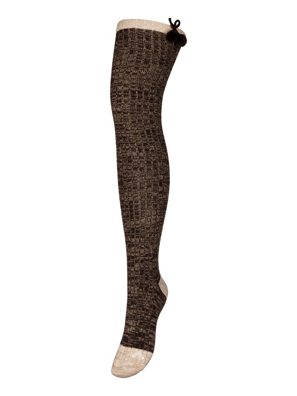 roxy, Keep Me Warm Socks, BISON (cqt0) 0 Keep Me Warm Socks ARJAA03031 Roxy