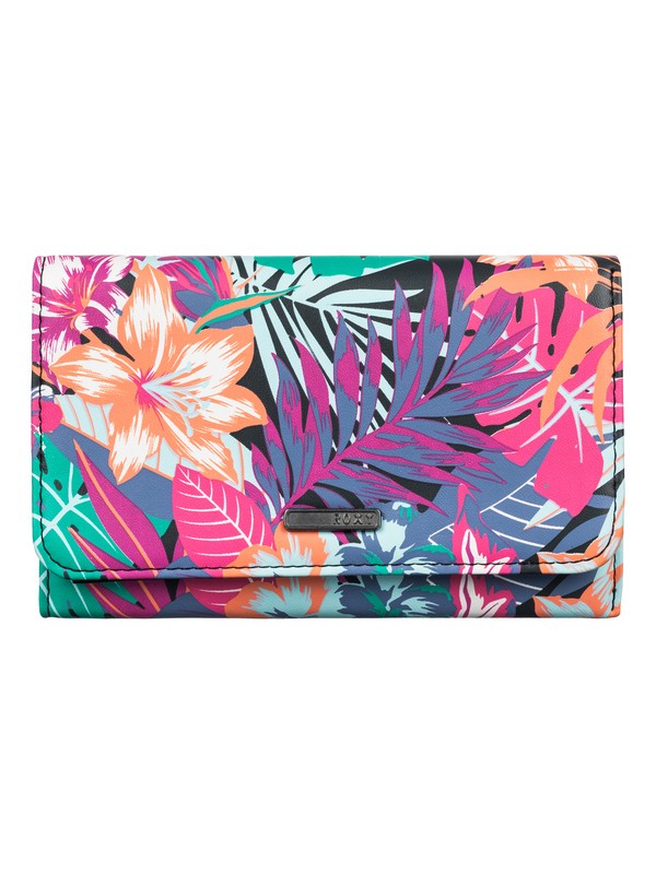 Ripple Effect - Printed Faux-Leather Tri-Fold Wallet ARJAA03107 0 Ripple Effect - Portefeuille cuir synthétique imprimé ARJAA03107 Roxy
