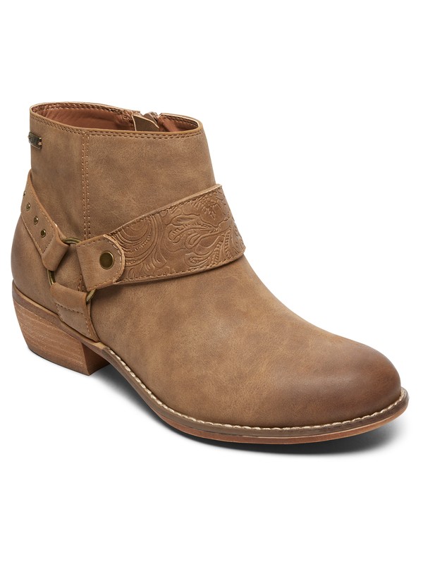 roxy, Fernanda Heeled Ankle Boot, TAN (tan) 0 Fernanda Heeled Ankle Boot ARJB700531 Roxy