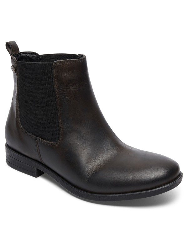 roxy, Diaz - Chelsea boot in cuoio, BLACK (blk) 0 Diaz - Chelsea boot in cuoio ARJB700542 Roxy