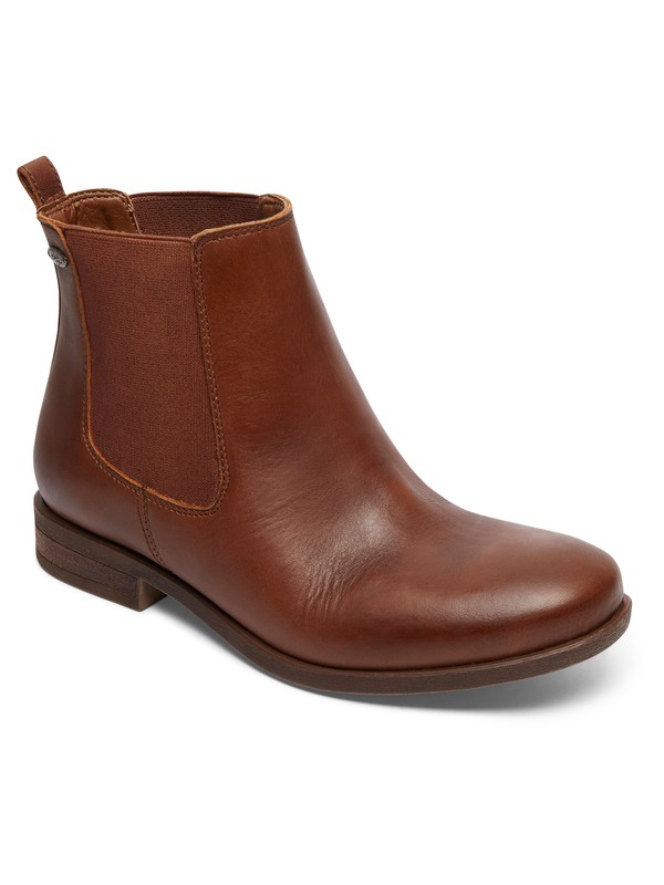roxy, Diaz - Leather Chelsea Boots for Women, DARK BROWN (dbr) 0 Diaz - Leather Chelsea Boots for Women Brown ARJB700542 Roxy