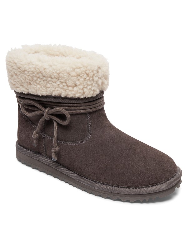 roxy, Penny - Bottes en daim, CHARCOAL (chr) 0 Penny - Bottes en daim Noir ARJB700551 Roxy
