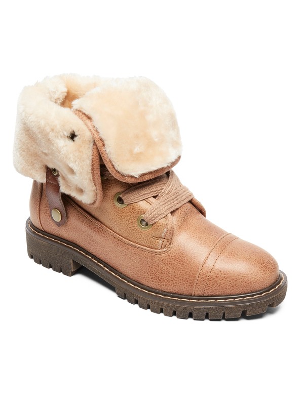 roxy, Bruna Lace-Up Boots, TAN (tan) 0 Bruna Lace-Up Boots Beige ARJB700580 Roxy