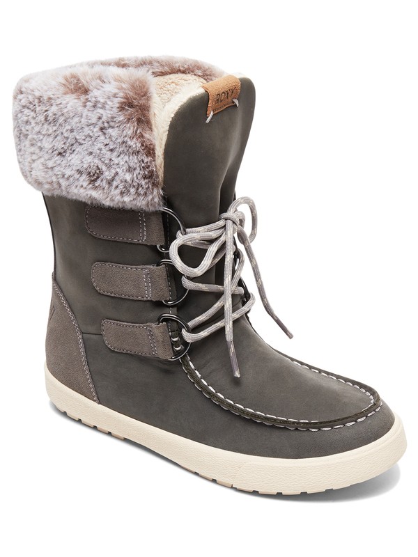 roxy, Rainier - Boots de snow pour Femme, CHARCOAL (chr) 0 Rainier - Boots de snow pour Femme Noir ARJB700582 Roxy