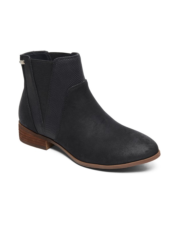 roxy, Linn - Bottines à talons mi-hauts pour Femme, BLACK (blk) 0 Linn - Bottines à talons mi-hauts pour Femme Noir ARJB700592 Roxy